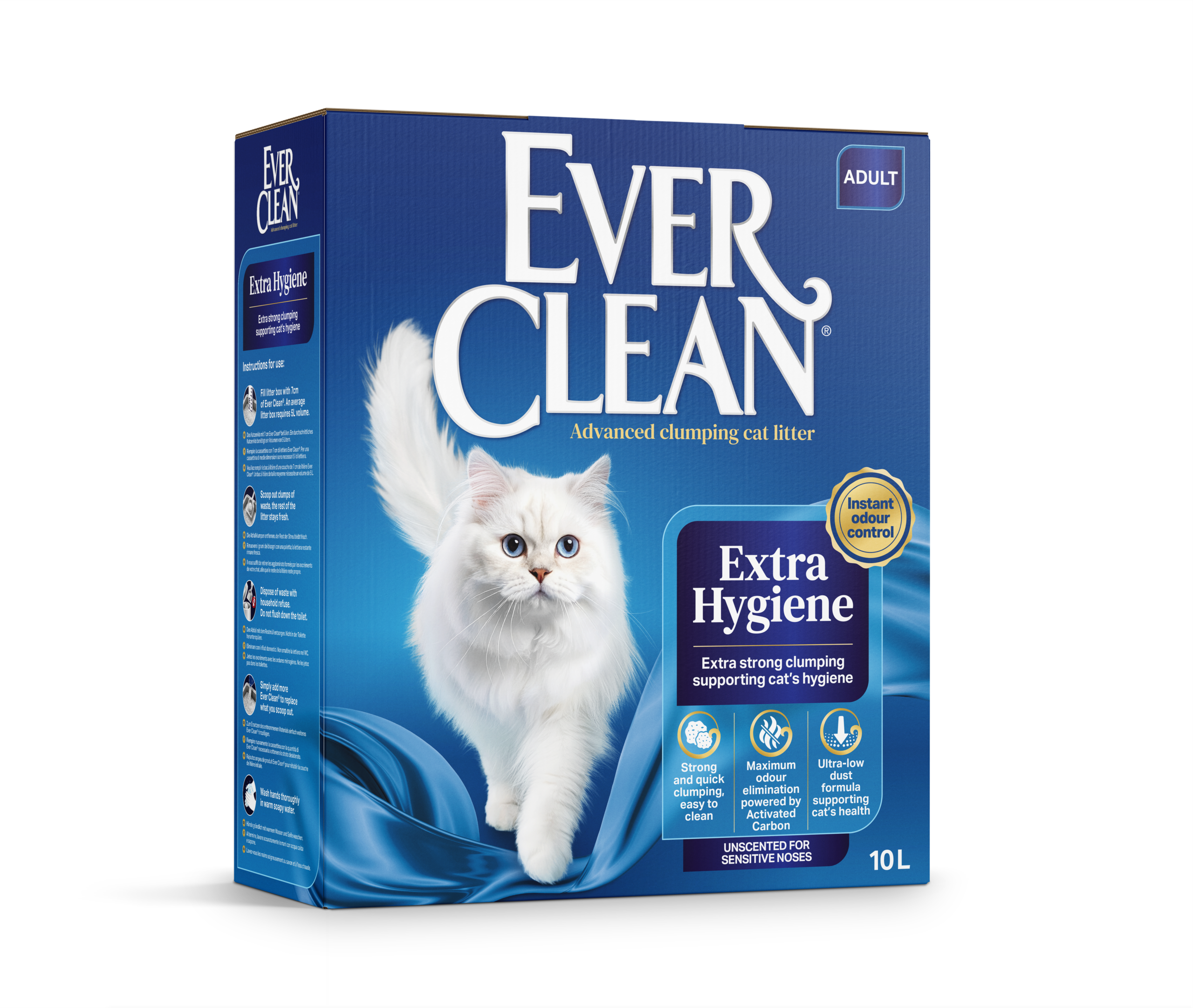Ever Clean Extra Hygiene Unscented 10 L EverClean